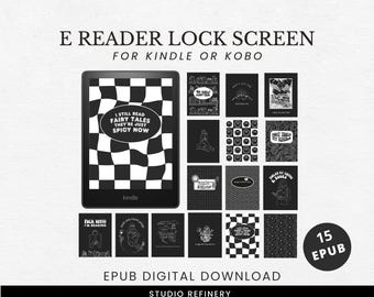 15 Kindle Lock Screens: Ready-Made .epub Wallpaper (Digital Download)