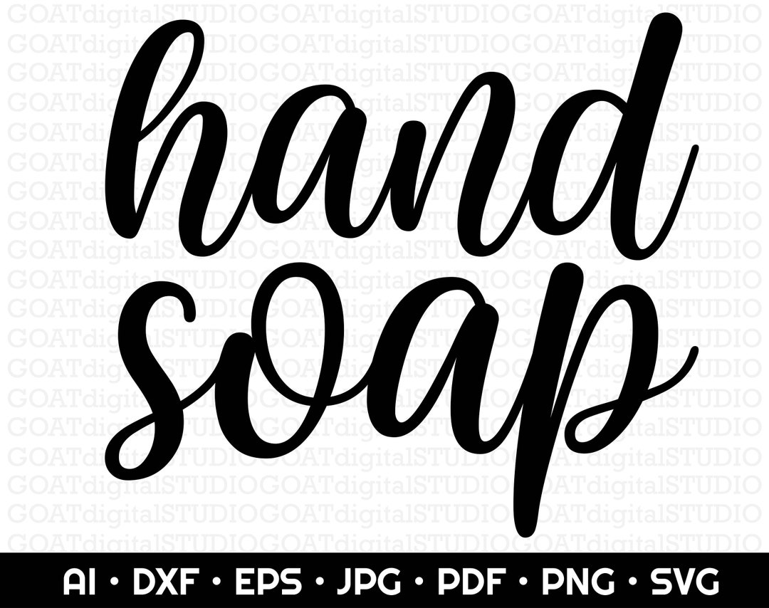 Hand Soap SVG, Soap Container Labels SVG, Laundry SVG, Organization
