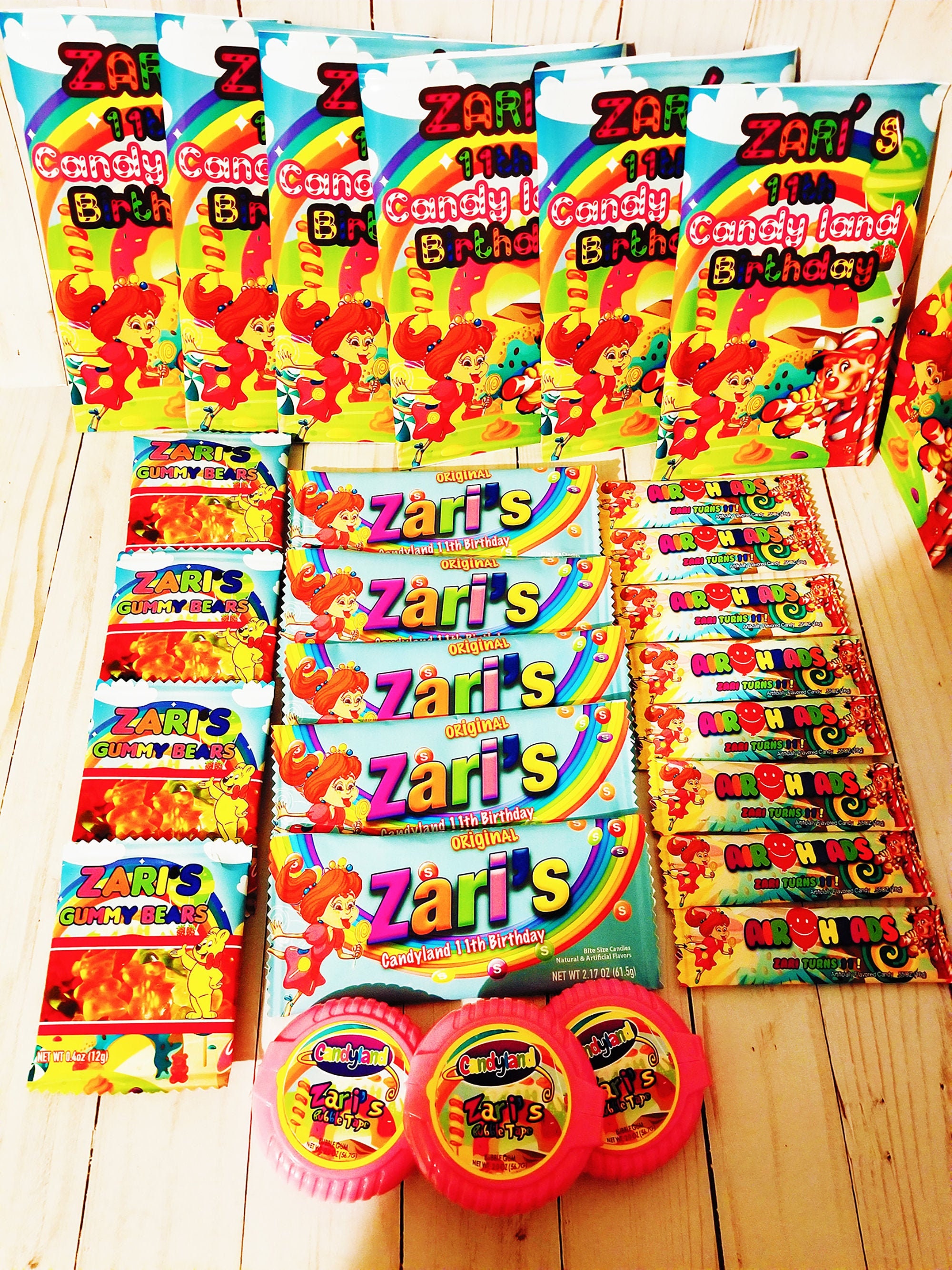 Personalized Name Candytheme Custom Candy Candy Favors Etsy