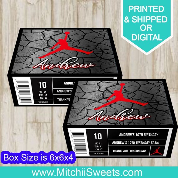 Shoe Box Party Favors Custom Shoe Box Party Favors Birthday Etsy