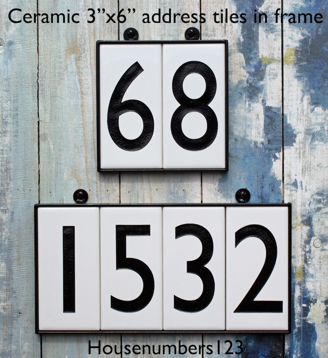 Modern Craftsman House Address Tile: 3