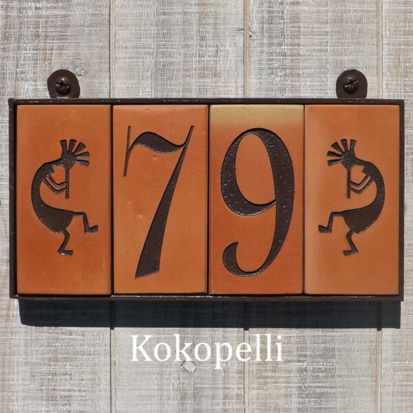 Southwestern Tile House Numbers Etsy