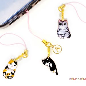 Llavero de gato con letra personalizada: un regalo adorable para amantes de los gatos, accesorio para bolso hecho a mano.