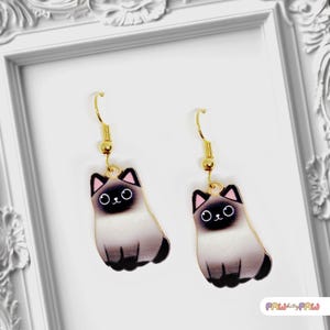 Christmas Dog Cat Dangle Earrings For Women Cute Animal Earrings