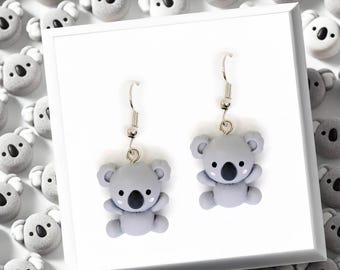 Kawaii Koala Earrings - Cute Animal Jewelry, Fun Y2K Accessories, Perfect Gift for Teens, Girls, Sister, BFF & Koala Lovers-ERB-AB006-2
