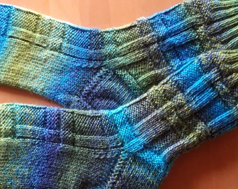 Handgestrickte Socken Gr 39