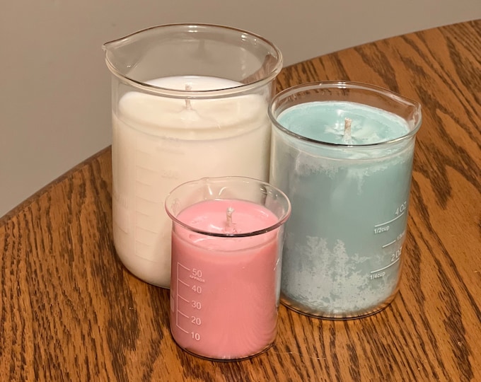 Beaker Scented Candles - STEM Chemistry Biology Science Gifts