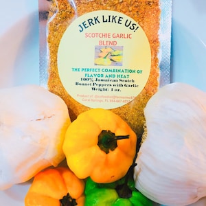 Scotch Bonnet Pepper Powder with ONION, GINGER or GARLIC 1 oz.