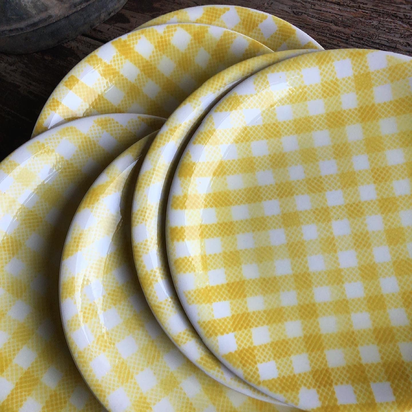 Lot 6 Assiettes Plates , Salins