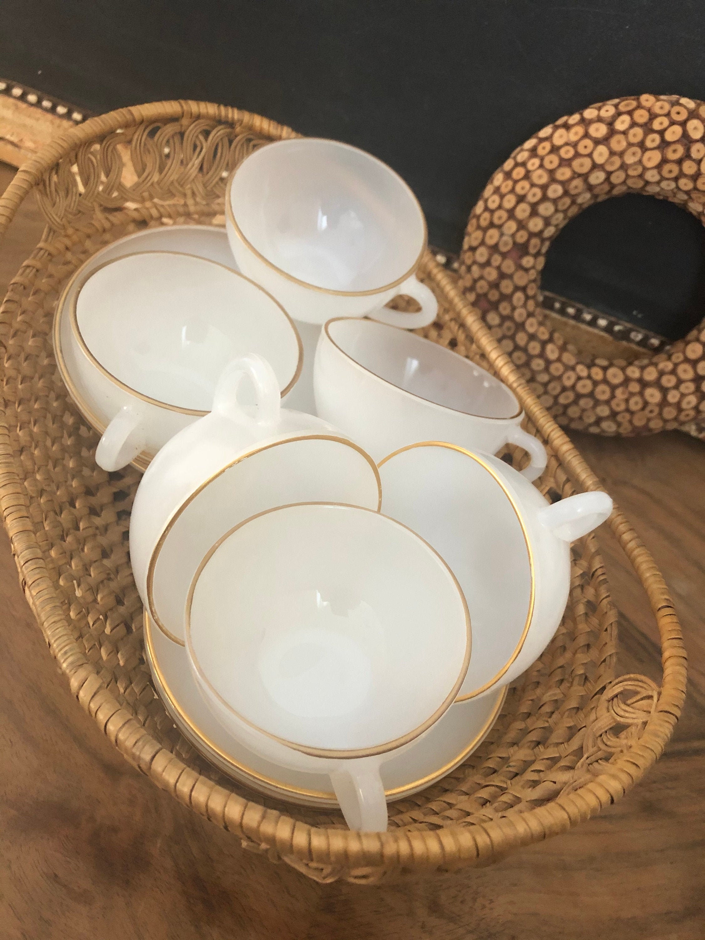 Tasses à Café Opaline Arcopal, Tasses Café, Vintage