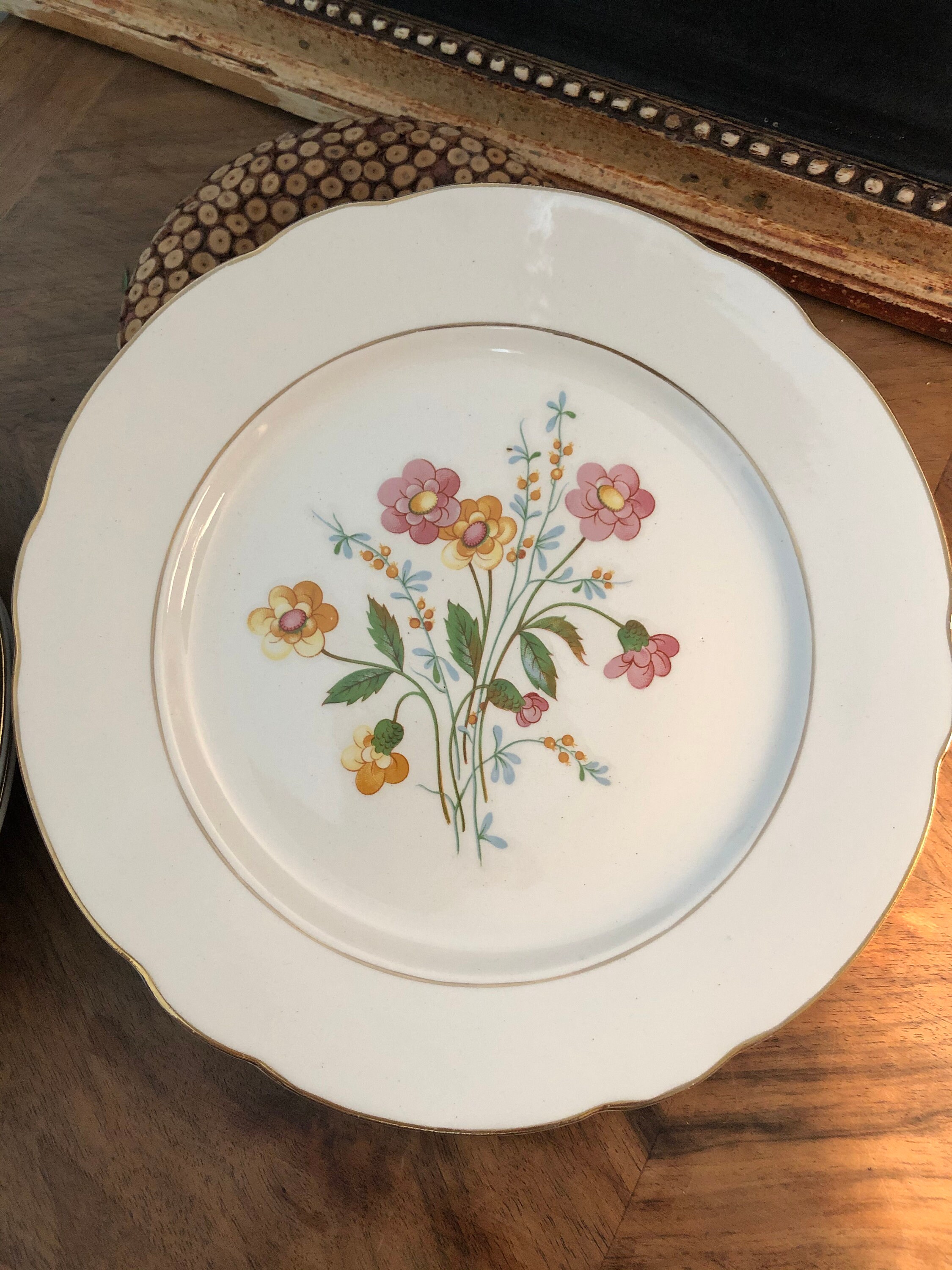 Lot Assiettes Digoin, Vintage,