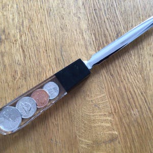 Vintage souvenir Canada 1994 coins cents Letter Opener page marker page turner desk accessory
