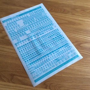 Imprimée en Angleterre vintage feuille transfert à sec Letraset 36 pts Futura Bold Col 150
