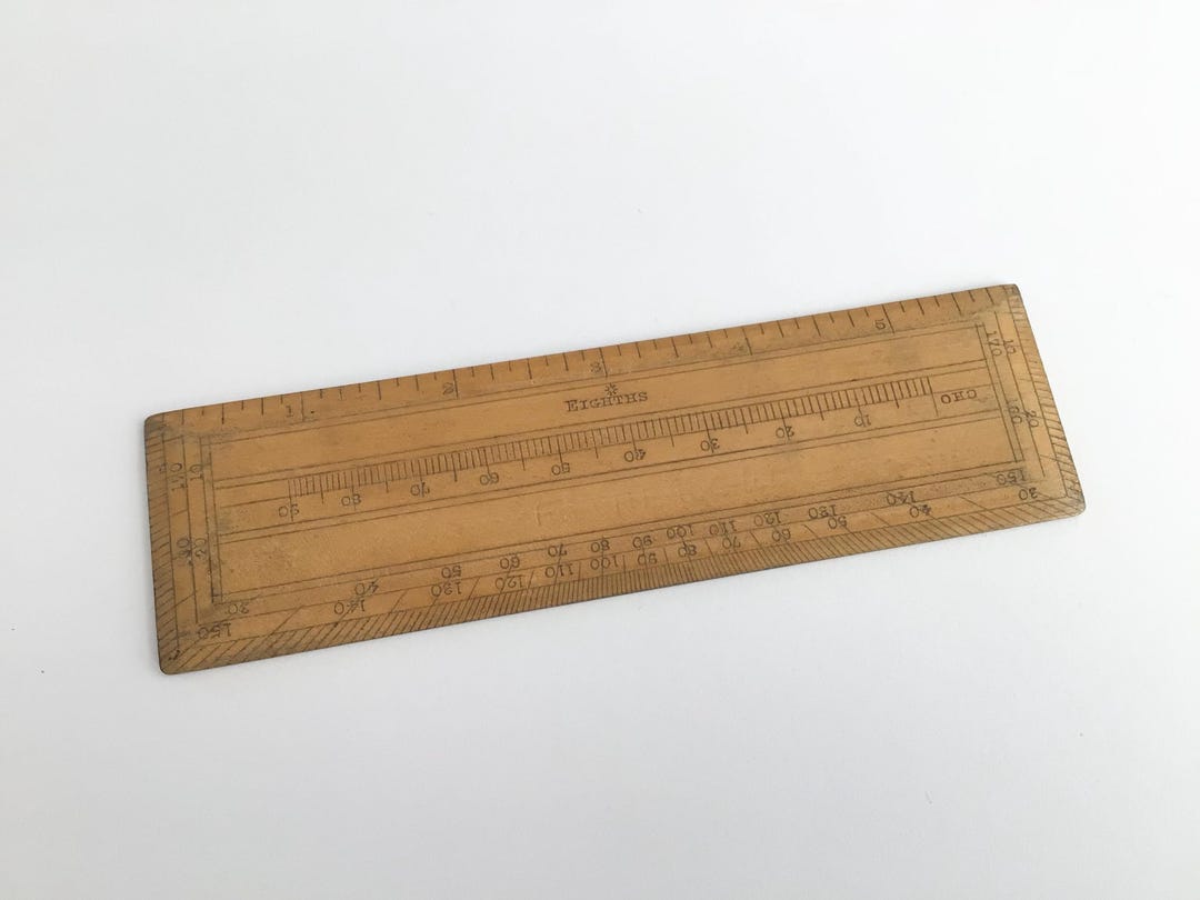 6 Inch Wooden Ruler Antique 6 Inch Wooden Ruler: OHO Signed Metric Imperial Wood Ruler - Etsy