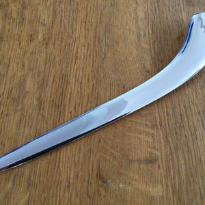 Delicioso y elegante marcador de página curvo modernista de metal blanco vintage, elegante, para voltear páginas, promocional, abrecartas, adorno de escritorio, accesorio