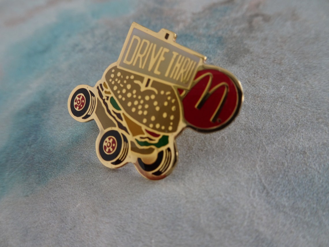Vintage McDonalds Drive Thru Pin Badge | Etsy