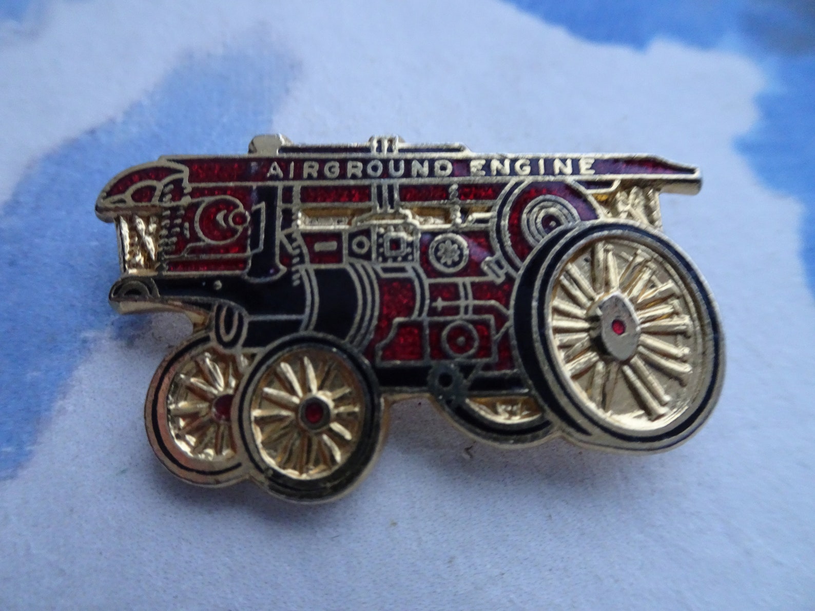 Vintage Train Locomotive Railway Enamel Pin Badge Fairground Etsy 