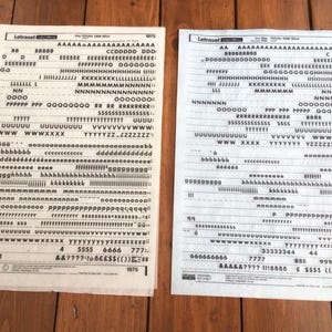 Vintage Letraset - Etsy