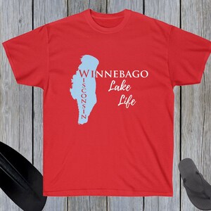 Winnebago Lake Life Heavy Cotton Tee - Wisconsin Lake
