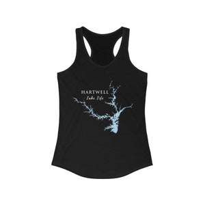 Hartwell Lake Life Women&#39;s Ideal Racerback Tank - Georgia and South Carolina Lake