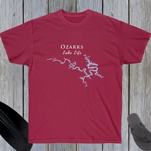 Ozarks Lake Life Heavy Cotton Tee - Missouri Lake