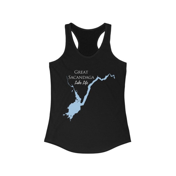 Great Sacandaga Lake Women's Ideal Racerback Tank - New York Lake