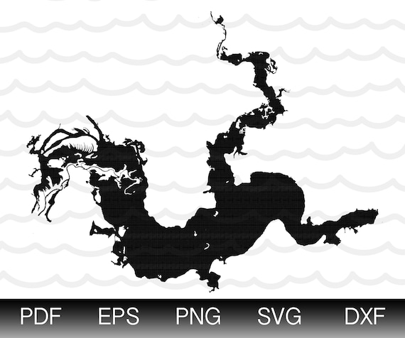 PNG Summer Vector Clipart Texas Louisiana Map Shape SVG Cut File Cricut DXF Caddo Lake