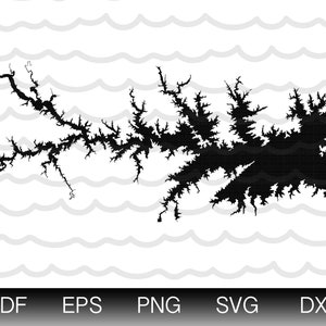 Lake Murray Map Shape Instant Download EPS SVG DXF Murray Lake Digital Vector Shape