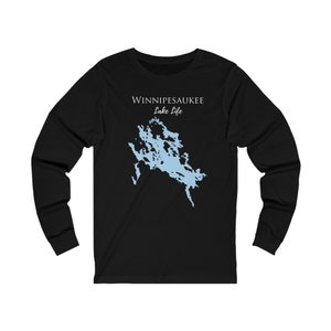 Winnipesaukee Lake Life Unisex Cotton Jersey Long Sleeve Tee - New Hampshire Lake