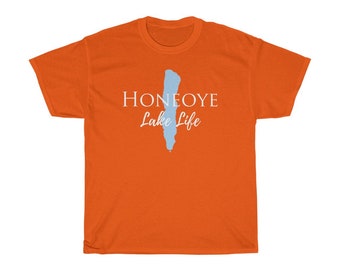 Honeoye Lake Life Heavy Cotton Tee - New York Lake