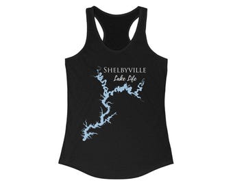 Shelbyville Lake Life Women's Ideal Racerback Tank - Illinois Lake