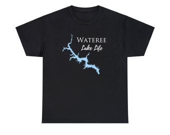 Wateree Lake Life zwaar katoenen T-shirt - South Carolina Lake