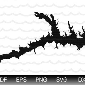 Cypress Springs Texas Map Shape Instant Download EPS SVG DXF Lake Cypress Springs Digital Vector Shape Cypress