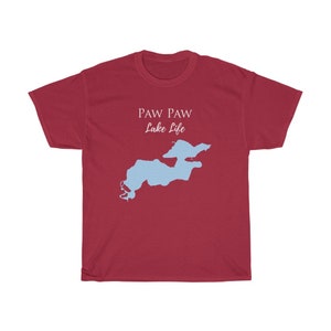 Paw Paw Lake Life Heavy Cotton Tee - Michigan Lake