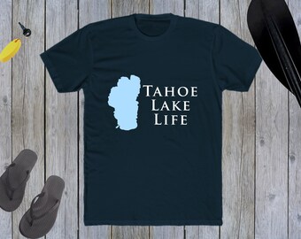 Tahoe Lake Life Heavy Cotton Tee Shirt - California Lake