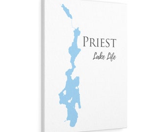 Priest Lake Life  - Canvas Gallery Wrap - Canvas Print - Idaho Lake