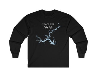 Sinclair - Cotton Long Sleeve Shirt -Ultra Cotton Long Sleeve Tee - Georgia Lake