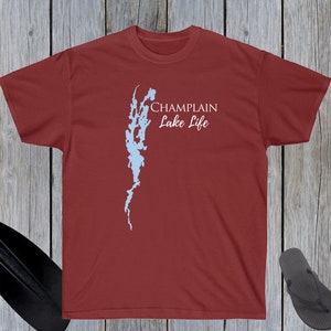 Champlain Lake Life Heavy Cotton Tee - New York Lake
