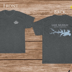 Lake Murray Life - Cotton Short Sleeved - FRONT & BACK PRINTED - Short Sleeved Cotton Tee - South Carolina Lake