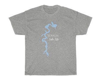 Yough Lake Life Heavy Cotton Tee - Youghiogheny - Maryland Lake
