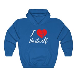 I Love Hartwell Hoodie Sweatshirt - Georgia and South Carolina Lake