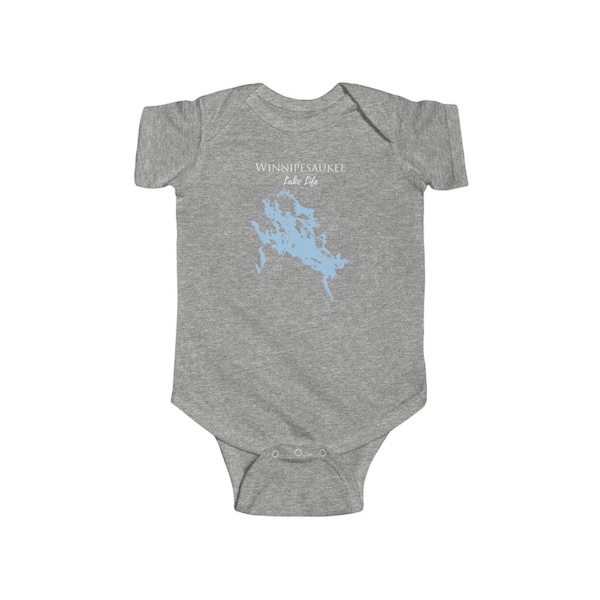 Winnipesaukee Lake Life Infant Fine Jersey Bodysuit - New Hampshire Lake