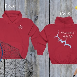 Lake Wateree Life Hoodie - BACK PRINTED - Sweatshirt - South Carolina Lake