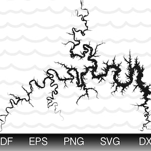 Tabelle Rock Lake Map Form Instant Download EPS SVG DXF Tisch Rock Lake Digitale Vektor Form