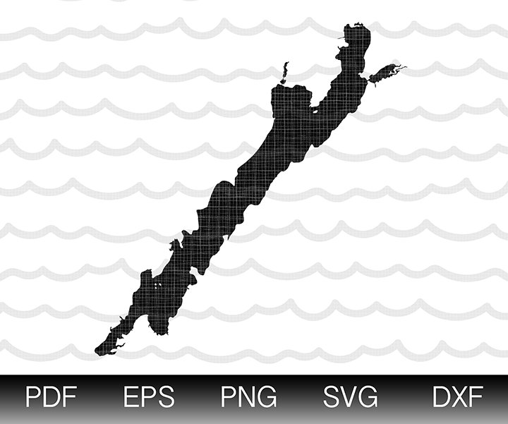 Brant Svg Brant Lake New York Map Shape Instant Download EPS SVG DXF Lake Brant ...