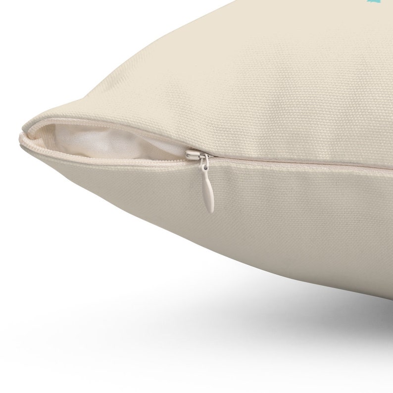 Wateree Lake Life Spun Polyester Square Pillow - Thumbnail 2
