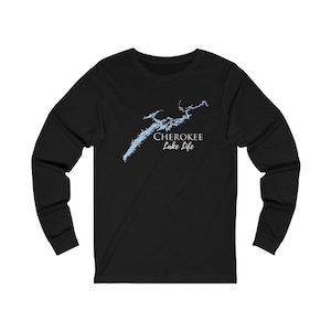 Cherokee Lake Life Unisex Cotton Jersey Long Sleeve Tee - Tennessee Lake