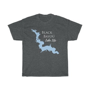 Black Bayou Lake Life Heavy Cotton Tee - Texas Lake