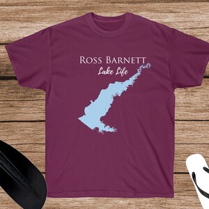 Ross Barnett Lake Life Heavy Cotton Tee - Mississippi Lake