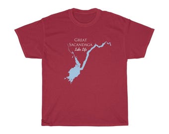 Great Sacandaga Heavy Cotton Tee - New York Lake